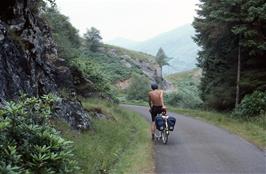 Andrew Billington and others on the road from Inversnaid to Loch Arklet