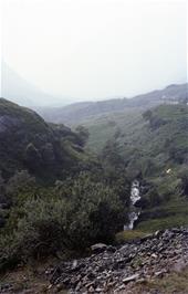 View down the Pass of Glencoe to Glencoe Cottage