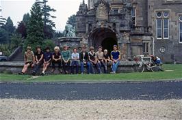 The group (with Michael) outside Loch Lomond YH