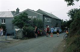 Preparing to leave Boswinger youth hostel