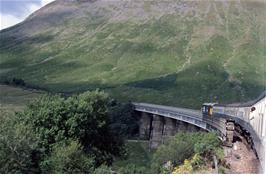 Crossing the viaduct at Auch, beyond Tyndrum station 