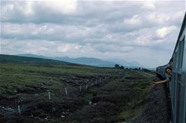 Nearing Corrour station, in the heart of Rannoch Moor