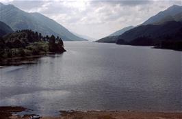 View of Loch Shiel from the top of Glenfinnan Monument