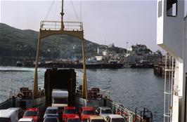 The ferry leaves Mallaig harbour