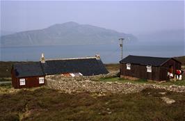 Raasay YH from behind, showing view across to Skye