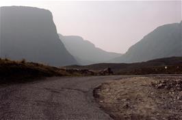 One of the early hairpin bends, opening up views towards the top