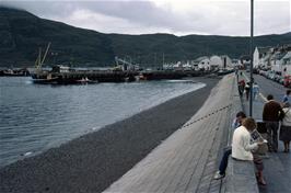 The quay and harbour on Loch Broom, just opposite the youth hostel