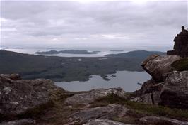 South-western view from Stac Pollaidh looking to the Summer Isles over Loch Bad a Ghaill