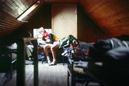 The attic dormitory at Achininver youth hostel, scene of John Stuart's midnight mishaps