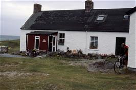 Preparing to leave Achmelvich youth hostel