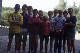 The group at Carbisdale Castle youth hostel