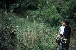 Julie Strong and Andrew Billington, probably on the riverside track from Curtisknowle to Gara Bridge