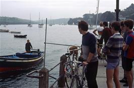 Preparing to board the East Portlemouth ferry at Salcombe 