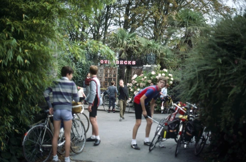 Preparing to leave Salcombe youth hostel