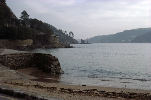 The remains of Fort Charles as seen from South Sands, on the way to Salcombe
