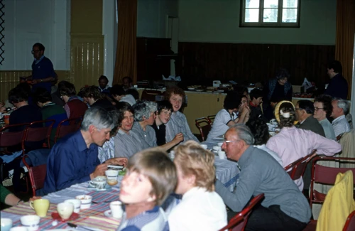 Nigel Wilson, Gordon Thorp and others at Kenton Village Hall