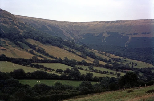 View to the right, down the valley, from Capel-y-Ffin youth hostel