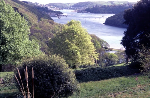 The May Pool, just below the hostel, and the view to Dartmouth