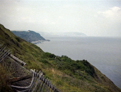 Across Blue Anchor Bay to Minehead, from near Watchet.