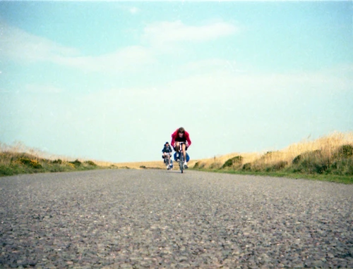 North Hill, Minehead. 'OK, Jones! This is it!' Philip Wrigley leads the charge.