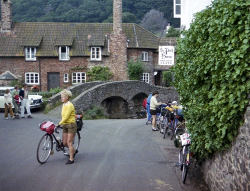 Allerford, the day Carl and Antony learned how NOT to ride a ford. Jean: 'Damn stupid kids!'